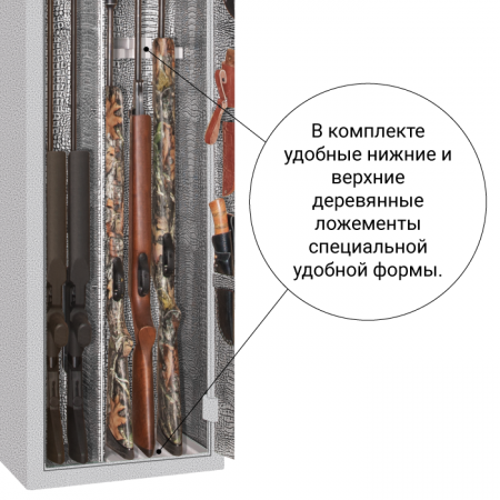 Элитный оружейный сейф с сигнализацией Ягуар 36 EL K LUX
